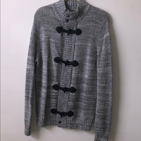 Express Other - Gray & White Chunky Cardigan